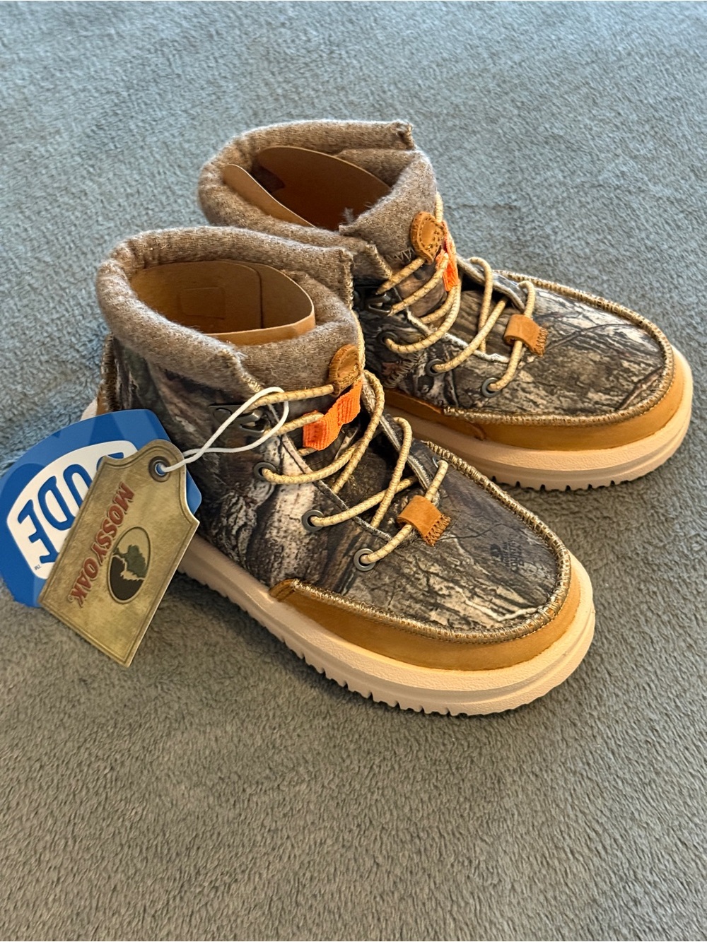 Hey Dude Mossy Oak Kids' Camo Boots